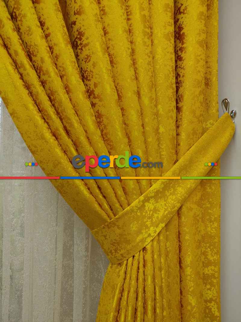 Hardal Duz Jakar Fon Perde -