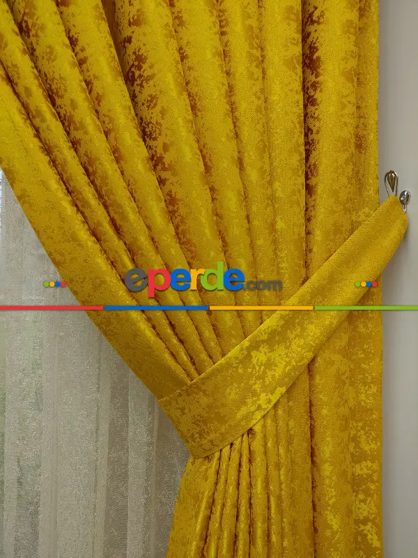 Hardal Duz Jakar Fon Perde -