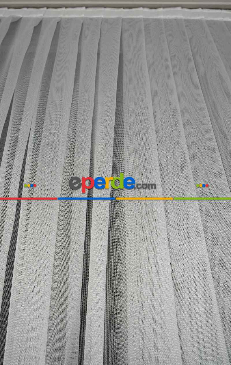 Salon Tül - Ekru Monaliza Dökümlü Tülden Yalancı Kruvaze - Tülden Fon - Yana Toplamalı Tül - Kordon Toplama Tül - Çift Veya Tek Kanat - Kurşunlu Tül - Kordon Renkleri Mevcut