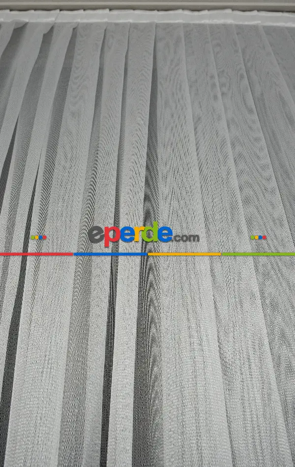 Ekru Monaliza Dökümlü Tülden Yalancı Kruvaze - Tülden Fon - Yana Toplamalı Tül - Kordon Toplama Tül - Çift Veya Tek Kanat - Kurşunlu Tül - Kordon Renkleri Mevcut