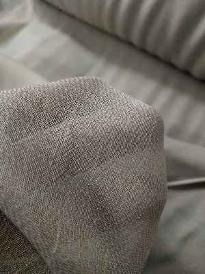 Düz Modern Dökümlü Keten Tül Perde - Sütlü Kahve