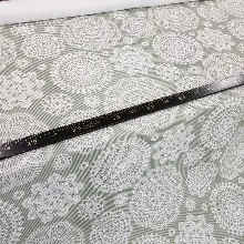 Yatak Odası - Dantel Desenli Fon Perde Evm1099 Kumaşı Kalındır Duck Bezi Değildir- Beyaz