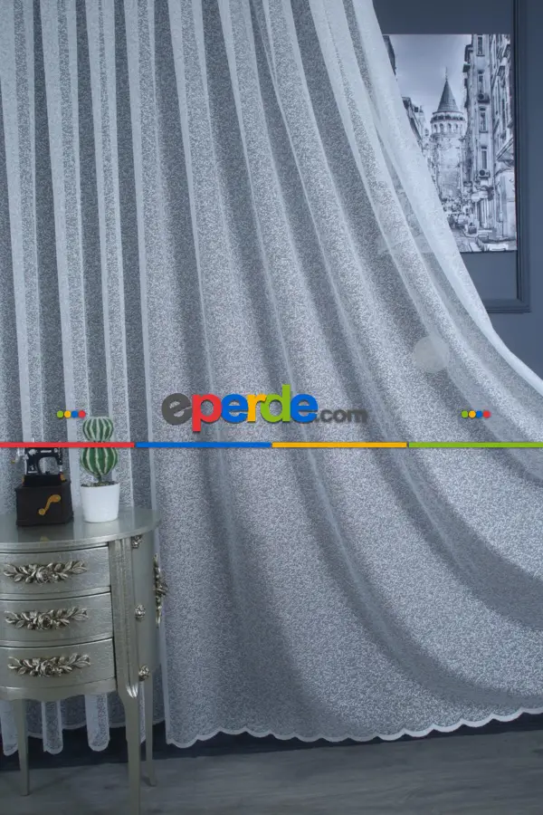 Örme Jakarlı Tül, Extra Yumuşak, Ütü İstemez