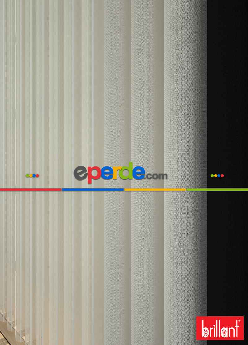 Brillant Akıllı Tül Siyah-krem Perde Tül Dikey Zebra Perde Düz 1. Kalite