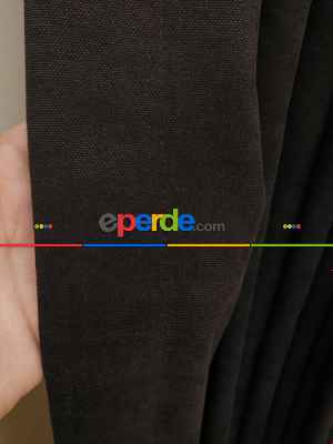 Venge Kahve Koyu - Düz Fon Perde ( Dökümlü Fon Perde)- Kahve Venge