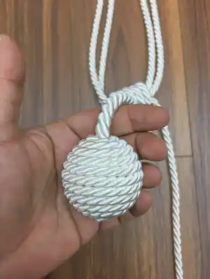 Perde Fon Bağı - Braçol - Ekru Rengi - )- Krem Açık