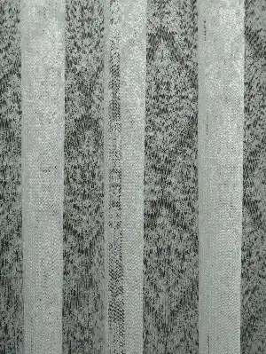 Kdk Örme Dantel Damask Desenli Tül Perde - Krem - Ekru