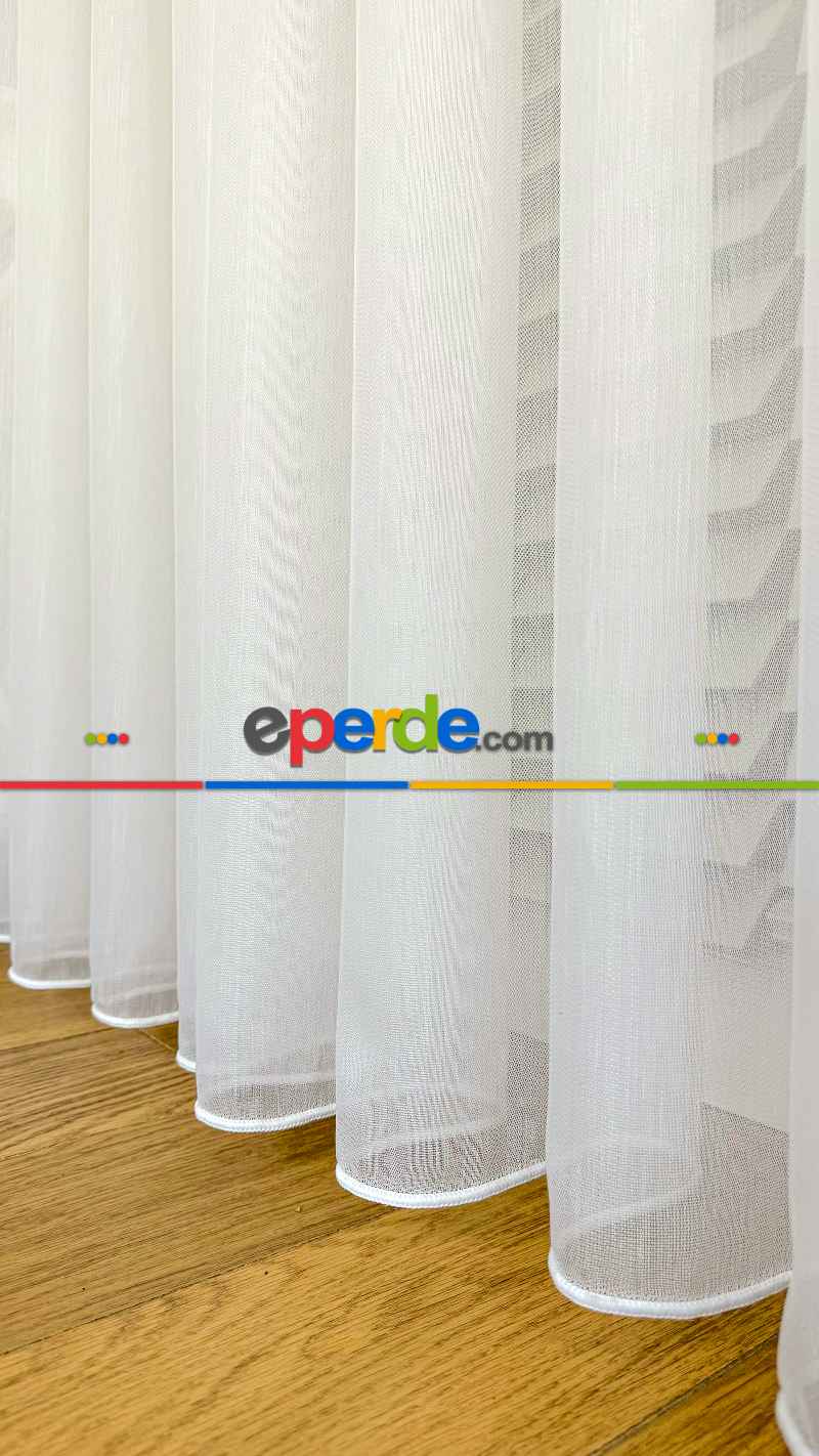 Genç Odası Bambu Tül İpek Yumuşaklığında Kırık Beyaz Armür Dokuma - Ütü İstemez