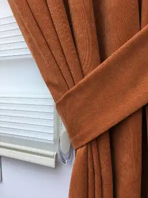 Tarçın Rengi Düz Fon Perde Lacost- Diğer