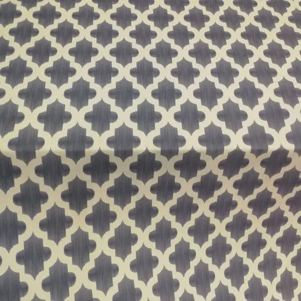 Geometrik Desenli Fon Perde Evm366 _g - Kumaşı Kalındır Duck Bezi Değildir.- Gri-füme-antrasit-beyaz