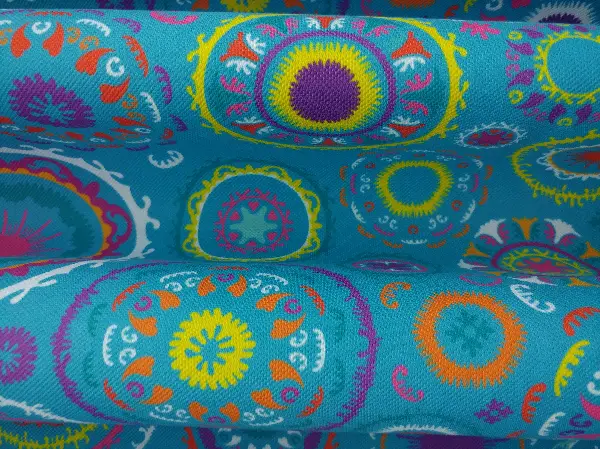 Mutfak Fon Perde Baskılı K621 E- Mavi