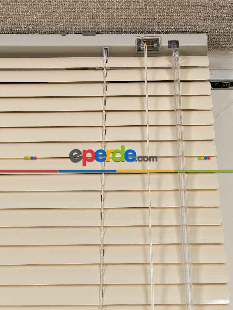 Krem Alüminyum Jaluzi Perde - 25mm