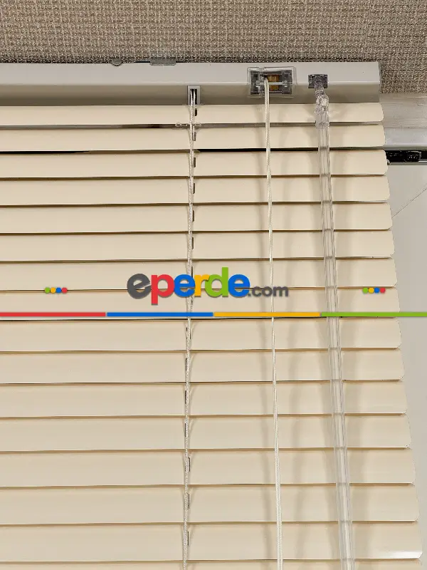 Krem Alüminyum Jaluzi Perde - 25mm