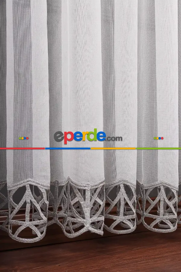 Modern Tarz Tasarım Comely Desen Tül Ütü İstemez