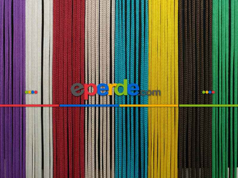 Mutfak İp Perde - Yeşil Rengi İp Perde Jumbo Zincir Serisi- Yeşil