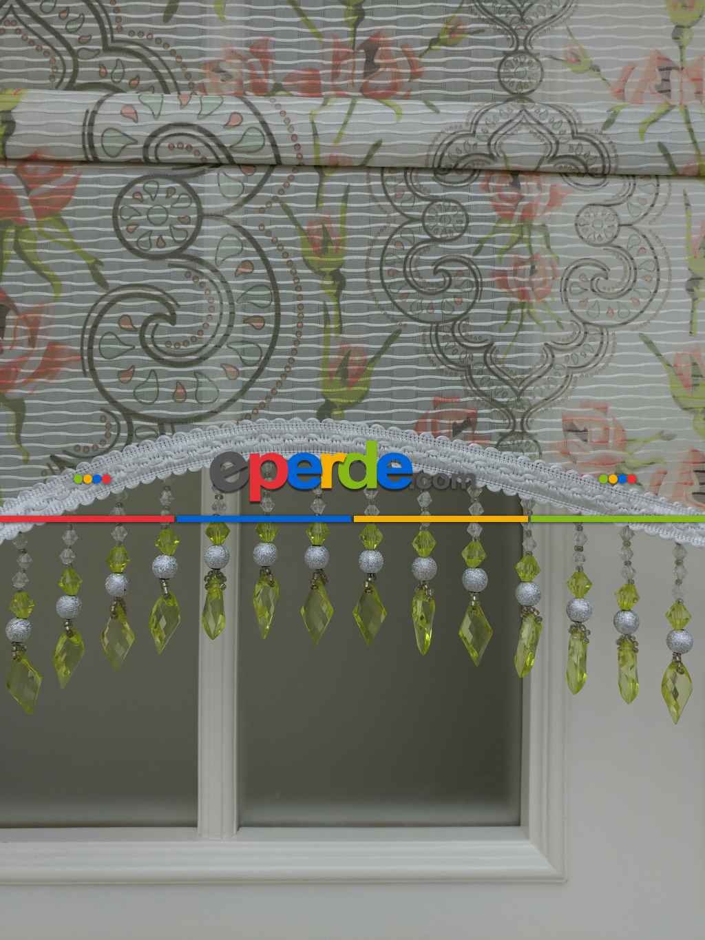 Perde Boncuğu- Yeşil Renk Damla Boncuk