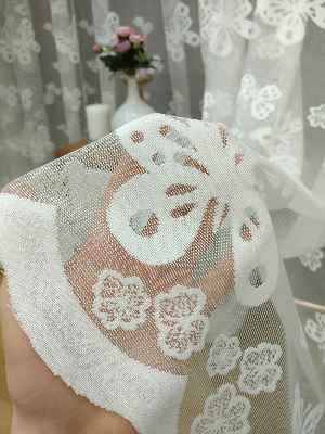 Kelebek Tül Perde- Ekru