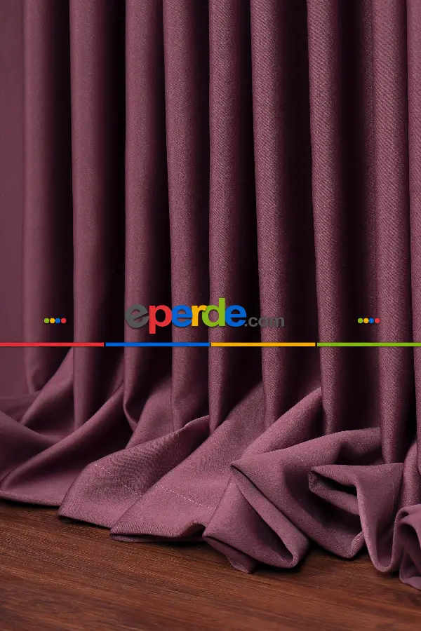 Gül Kurusu Işık Geçirmez Gül Blackaut Fon Perde