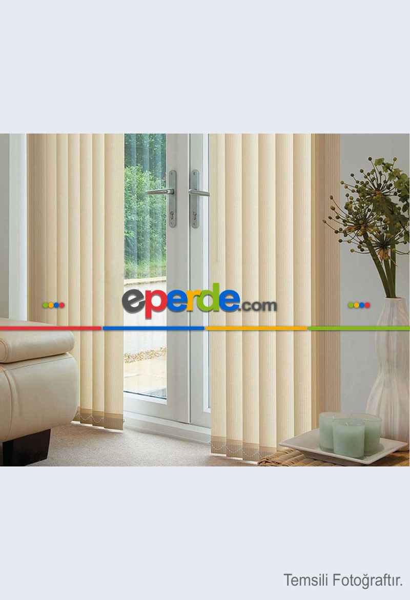 Dikey Perde - Krem 10302- Krem