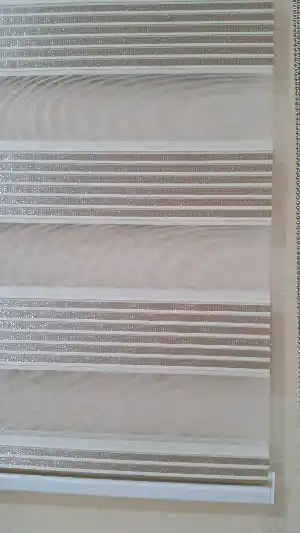 Yatak Odası - Sütlü Kahve Gümüş Simli Plise Zebra Perde