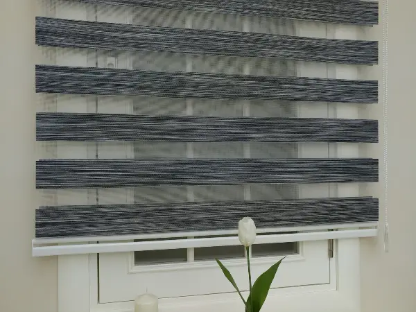 Mutfak Zebra Perde Düz Seri- Füme