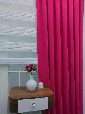 Fuşya Pembe - Düz Fon Perde- Fuşya