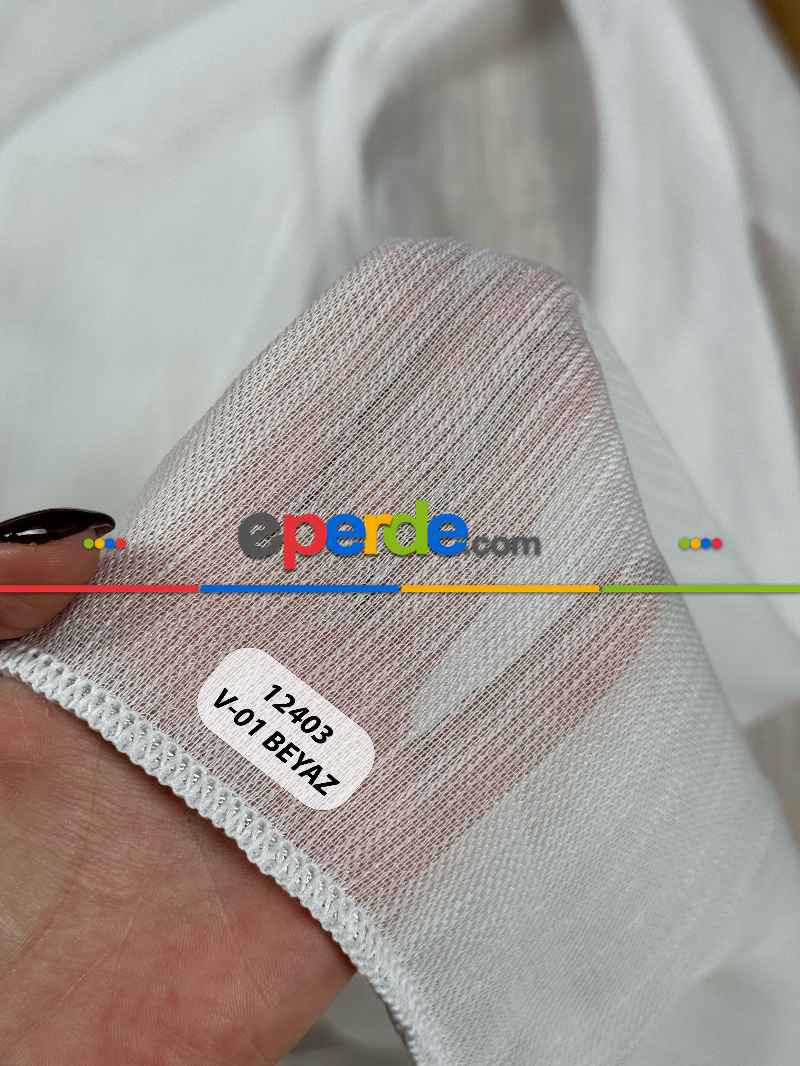 Vizon Kahve Keten Düz Tül Perde - Ağır Gramajlı Premium