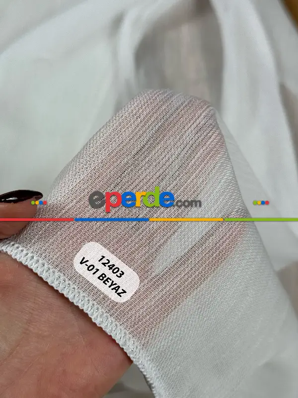 Vizon Kahve Keten Düz Tül Perde - Ağır Gramajlı Premium