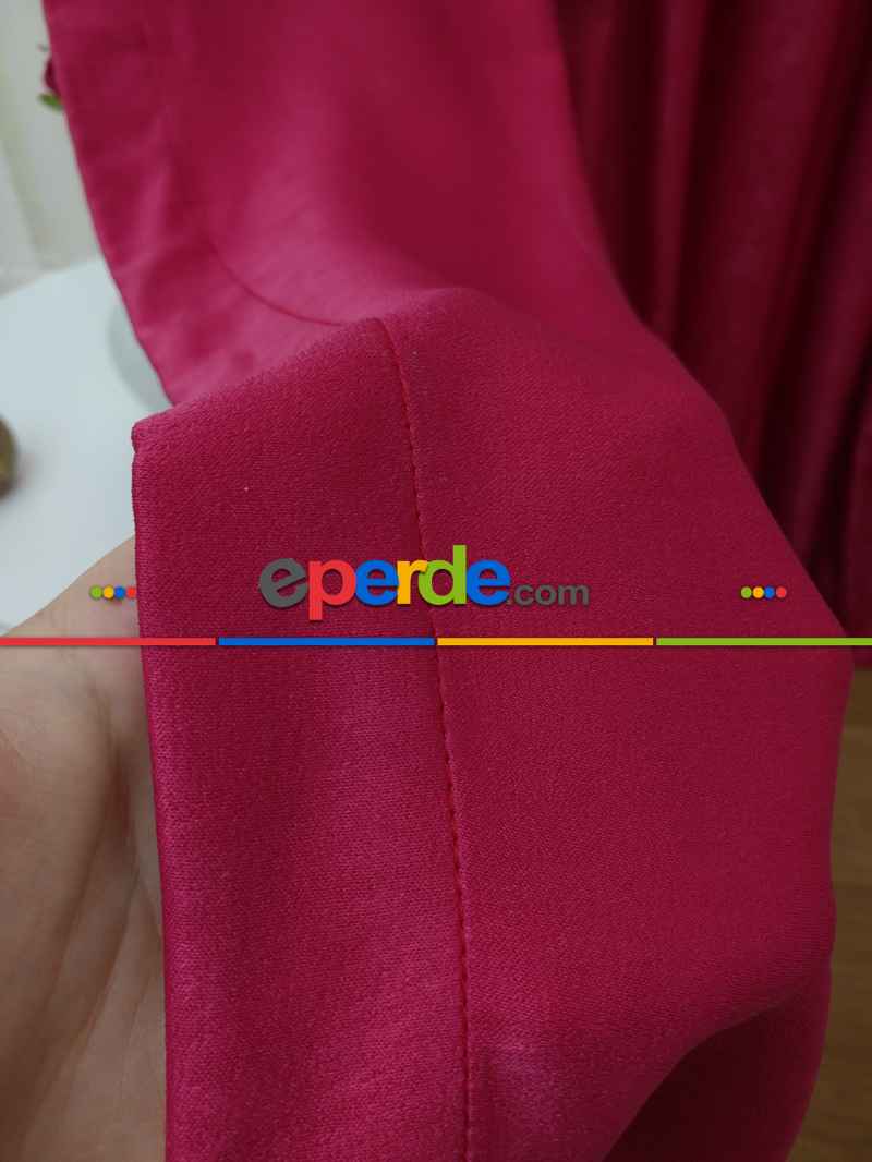 Soft Fuşya Fon Perde (180)- Fuşya