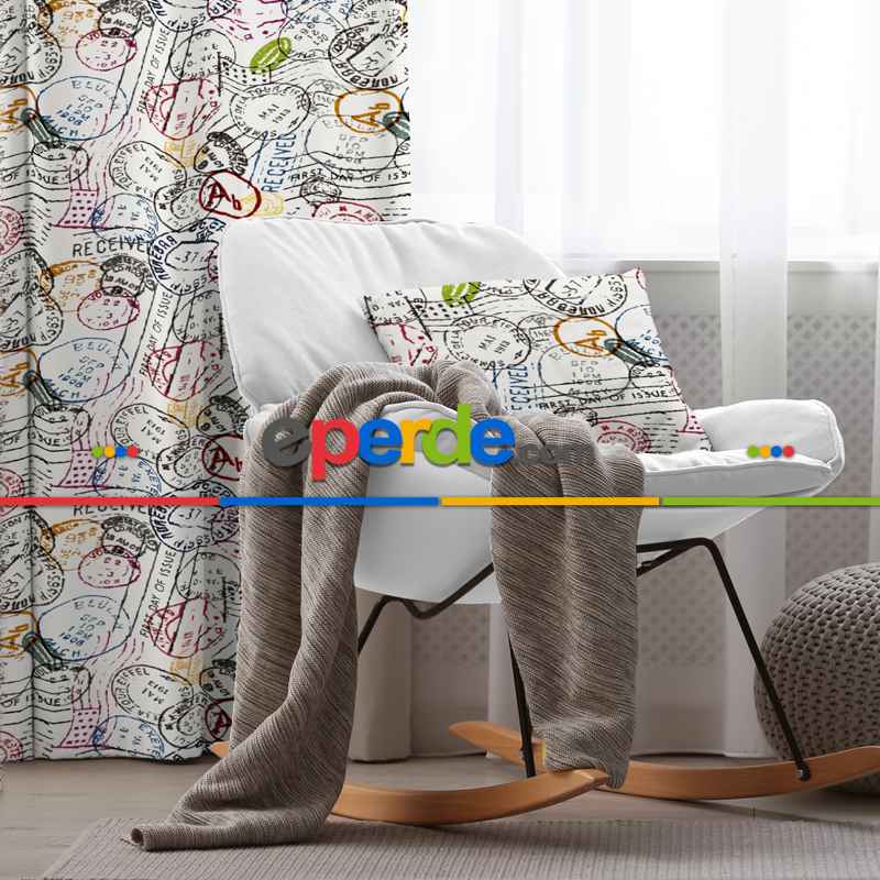 Popart Fon Perde Evim K-272 Kumaşı Kalındır Duck Bezi Değildir