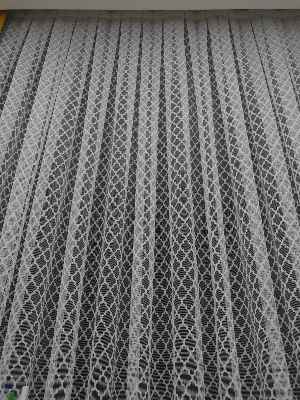 Damask Desen Fransız Dantel Örme Tül Perde & Kruvaze Perde- Ekru