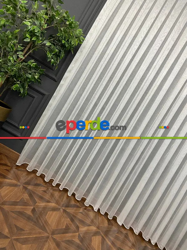 Mutfak - Monalisa Zırh 2021 Dökümlü Tül- Ekru