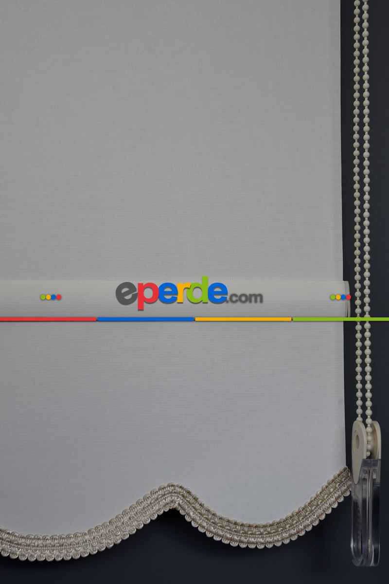 Halim Perdesan Mp-01 Kırık Beyaz Renk Kalın Mat Polyester Stor Perde