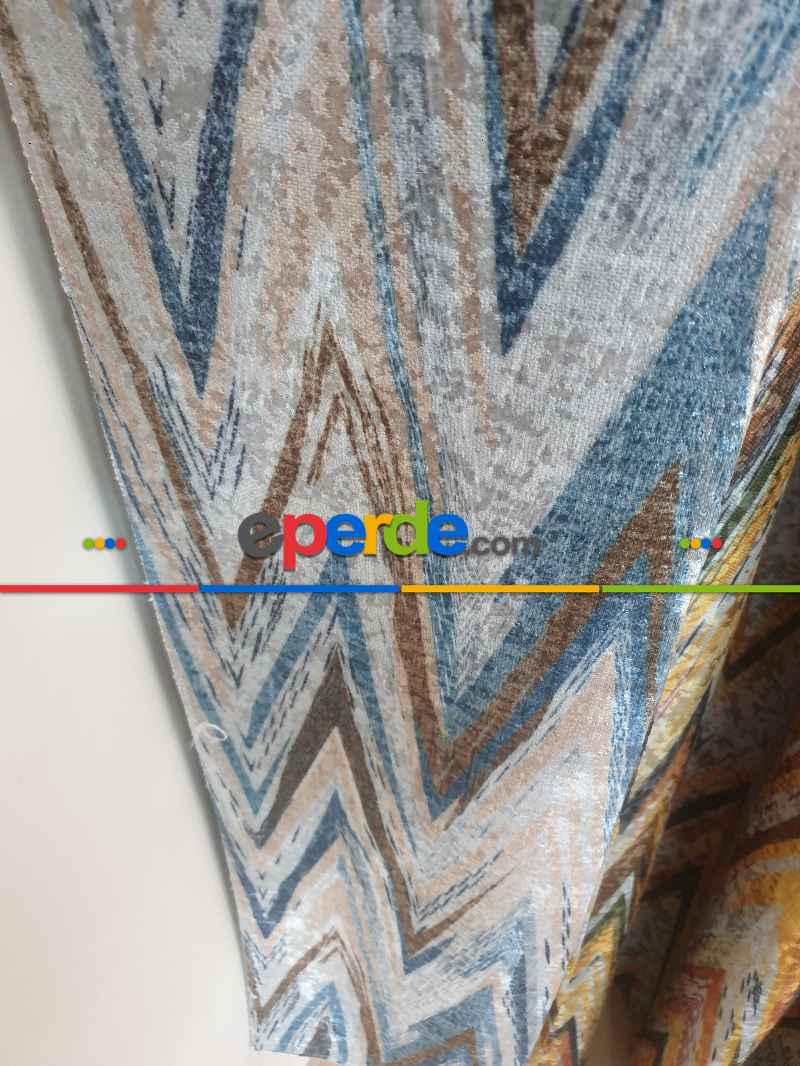 Brilant Marin Fon Perde Genç Moda Yeni Tasarım Fon Perde