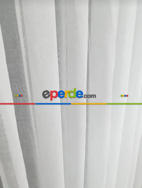 Salon - Salon Yatak Odası Çocuk Odası Natural Keten Tül Perde