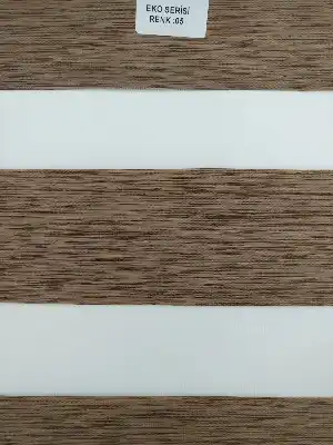 Kahverengi Zebra Perde Eko Serisi- Kahverengi