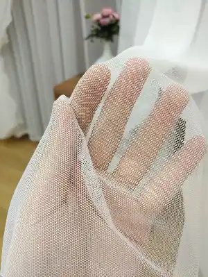 Fansız Dantel Fon Perde Etek Ucu Nakış (güpür ) İşlemeli - 8 (kombin İçin Açıklamayı Okuyunuz)- Ekru