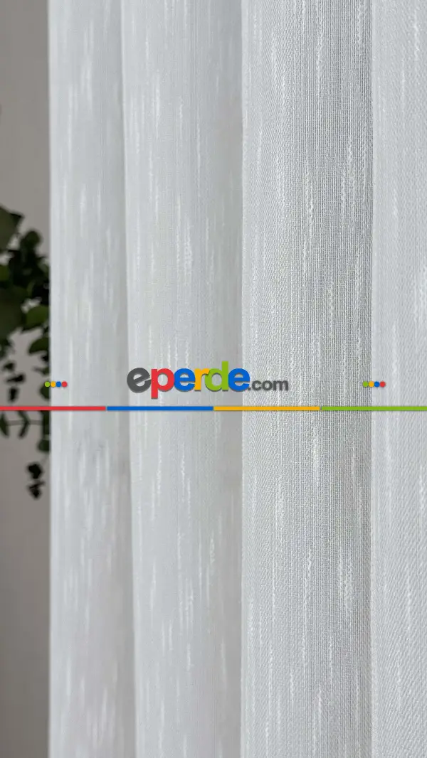 Yatak Odası - Ekru, Bambu Keten,tül Perde,yumuşak Ve Dökümlü