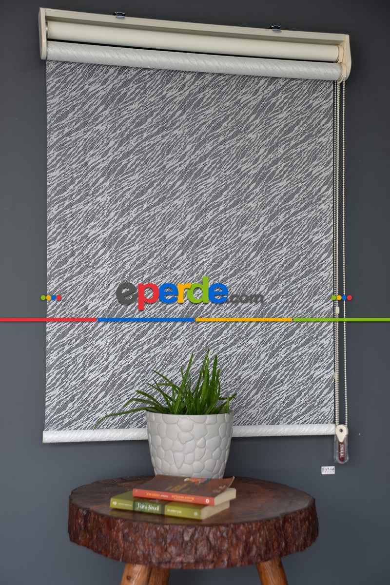 Halim Perdesan Dacuz-200 Beyaz Renk Etekli Veya Eteksiz Çift Mekanizmalı Tül Stor Perde