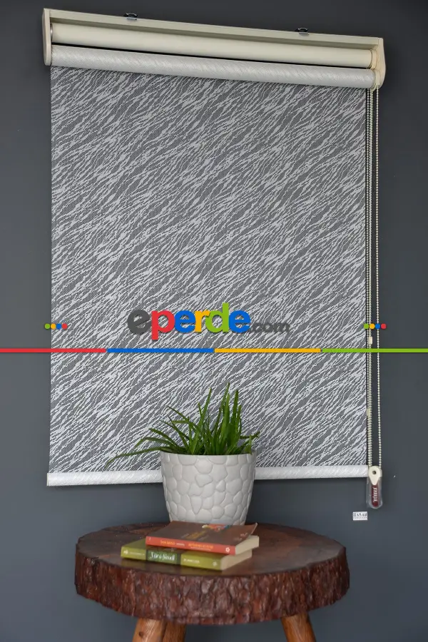 Halim Perdesan Dacuz-200 Beyaz Renk Etekli Veya Eteksiz Çift Mekanizmalı Tül Stor Perde