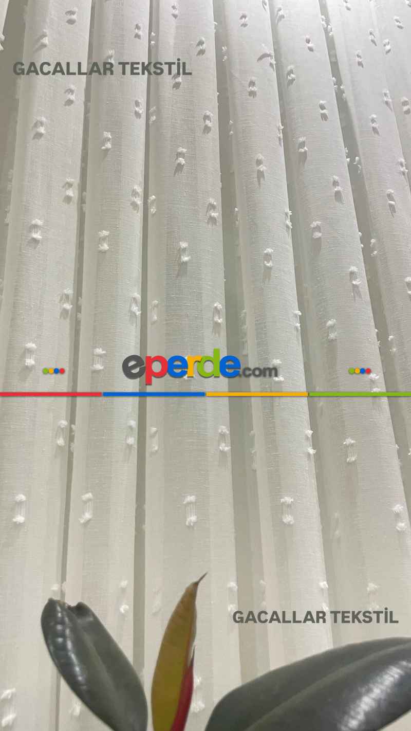 Platinum Şık Ürün Serisinden 1/3 Sık Pileli Orjinal Monaliza Tül Perde Ütü İstemez Ağır Gramajlı