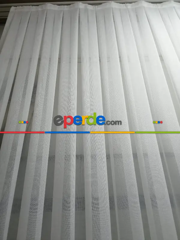 Örme Yumuşak Dokulu Marmaris Serisi Düz Tül - 3 Renk Seçenekli