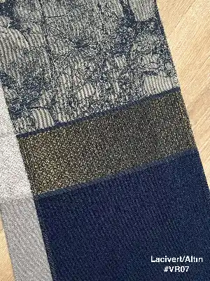 7 Farklı Renk Orta Pano Desen Jakar Dokuma Fon Perde, Premium Kalite Seri