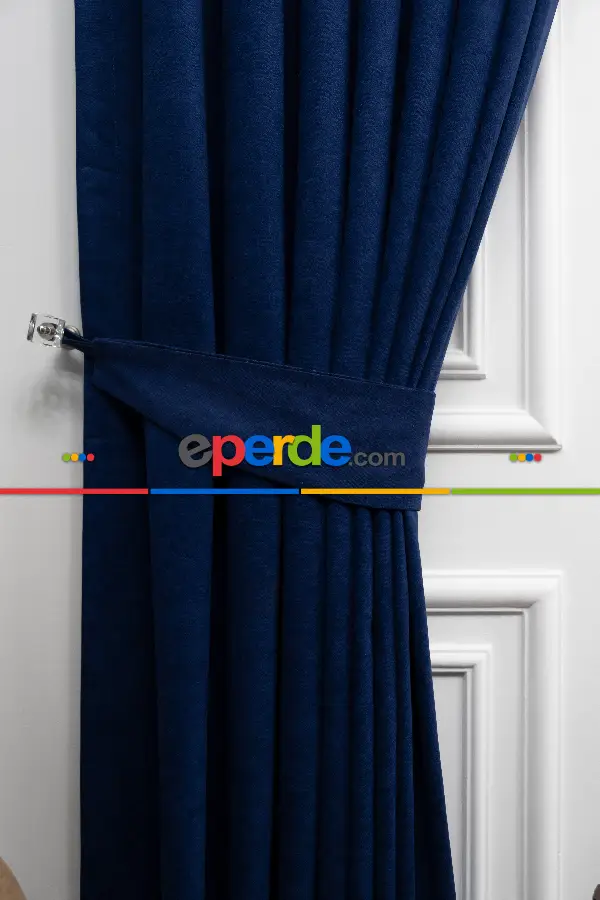 Parlament Mavisi Düz Fon Perde En Dökümlü Fon- Mavi Koyu