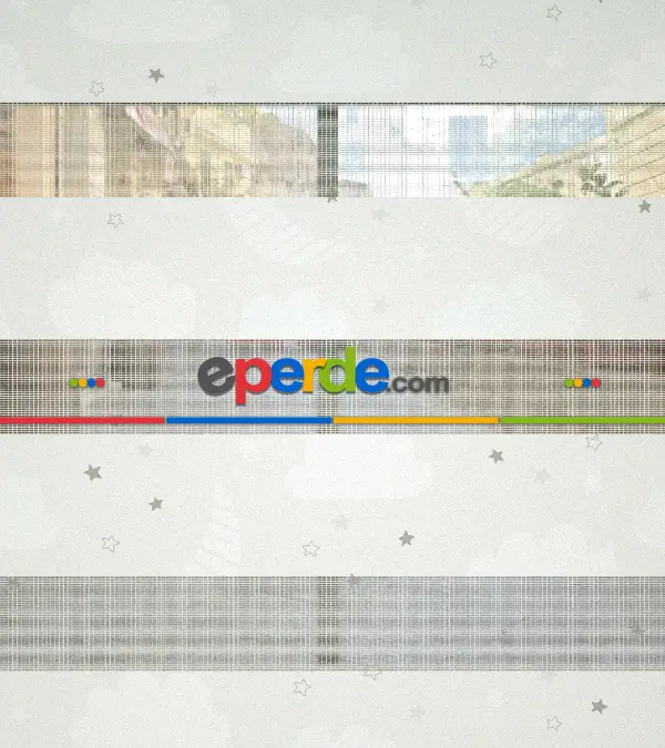 Bulut Desenli Baskılı Zebra Perde- Çok Renkli