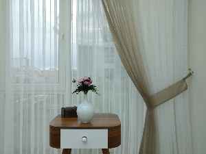 Ekru-bej Geçişli Tül Fon Perde#- Bej-ekru