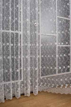 Bahar Dalı Brode Işlemeli Tül Perde - Çiçek Desenli