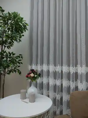 Brillant Brode Tül Nakış İşlemeli ( Orjinal Ürün )- Ekru