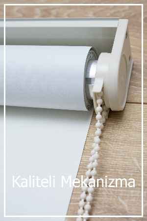 Beyaz Ve Ekru Karartma Blackout Stor Perde- Beyaz-ekru