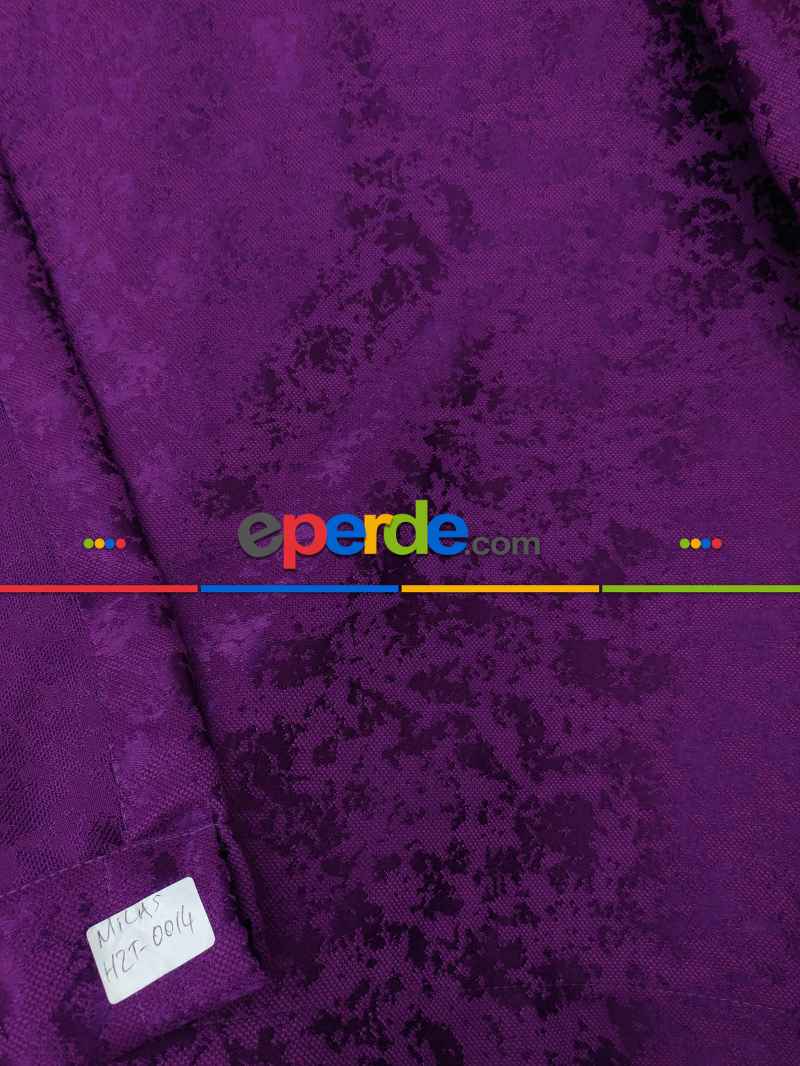 Eflatun Duz Jakar Fon Perde (150)- Eflatun